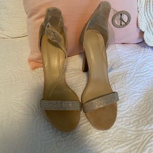 Wild diva size 7 rhinestone heels never worn